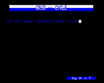 Grid Cycle (19xx)(A.J.T.)[GRIDCYC] screen shot title